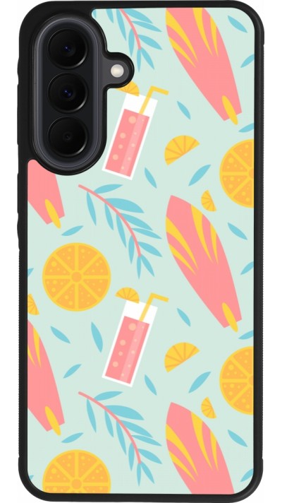 Coque Samsung Galaxy A37 - Silicone rigide noir Summer 2025 Pattern citron