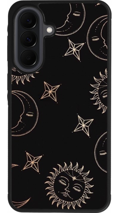 Coque Samsung Galaxy A37 - Silicone rigide noir Suns and Moons