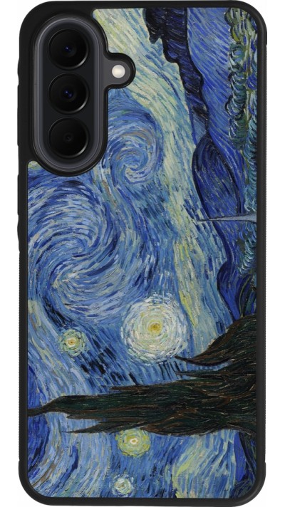 Coque Samsung Galaxy A37 - Silicone rigide noir Tableau art - La Nuit étoilée - Van Gogh