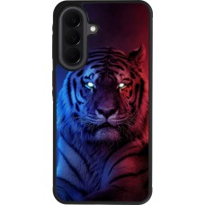 Coque Samsung Galaxy A37 - Silicone rigide noir Tiger Blue Red