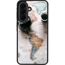 Coque Samsung Galaxy A37 - Silicone rigide noir Travel 01