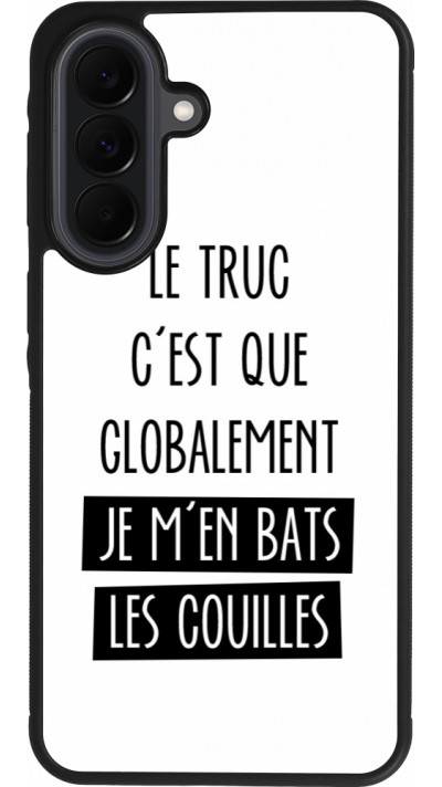 Samsung Galaxy A37 Case Hülle - Silikon schwarz Le truc globalement bats les couilles