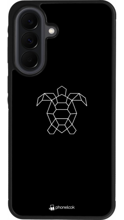 Coque Samsung Galaxy A37 - Silicone rigide noir Turtles lines on black