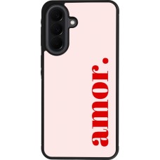 Coque Samsung Galaxy A37 - Silicone rigide noir Valentine 2024 amor