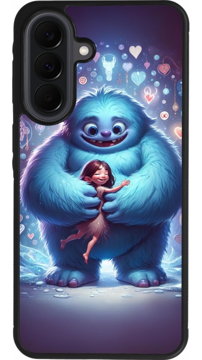 Coque Samsung Galaxy A37 - Silicone rigide noir Valentine 2024 Fluffy Love
