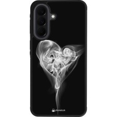 Coque Samsung Galaxy A37 - Silicone rigide noir Valentine 2022 Black Smoke