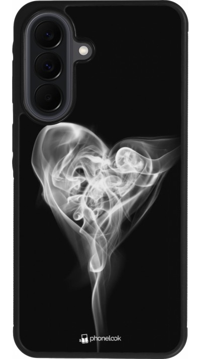 Coque Samsung Galaxy A37 - Silicone rigide noir Valentine 2022 Black Smoke