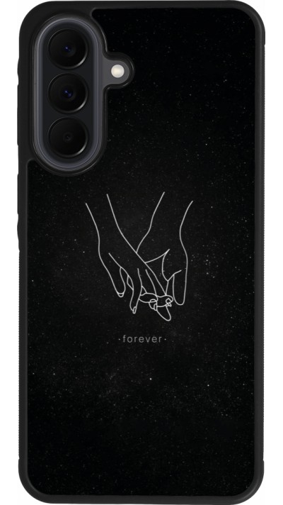 Coque Samsung Galaxy A37 - Silicone rigide noir Valentine 2023 hands forever