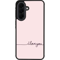 Coque Samsung Galaxy A37 - Silicone rigide noir Valentine 2023 i love you writing