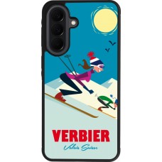Coque Samsung Galaxy A37 - Silicone rigide noir Verbier Ski Downhill