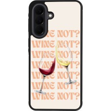 Coque Samsung Galaxy A37 - Silicone rigide noir Wine not