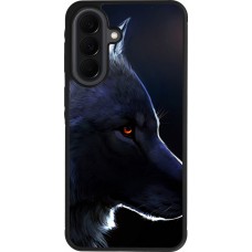 Coque Samsung Galaxy A37 - Silicone rigide noir Wolf Shape