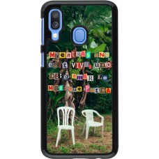 Samsung Galaxy A40 Case Hülle - Chairs DTMF
