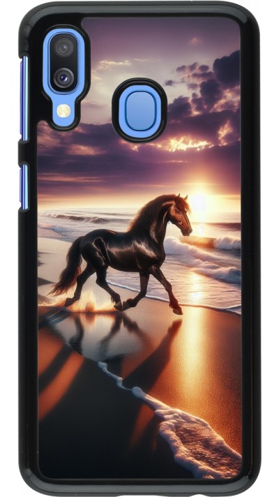 Samsung Galaxy A40 Case Hülle - Pferd majestätisch Strand