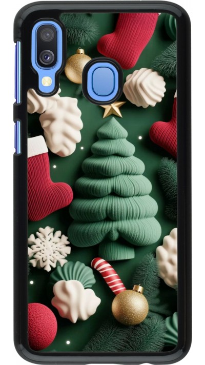 Coque Samsung Galaxy A40 - Christmas 25 Christmas textiles