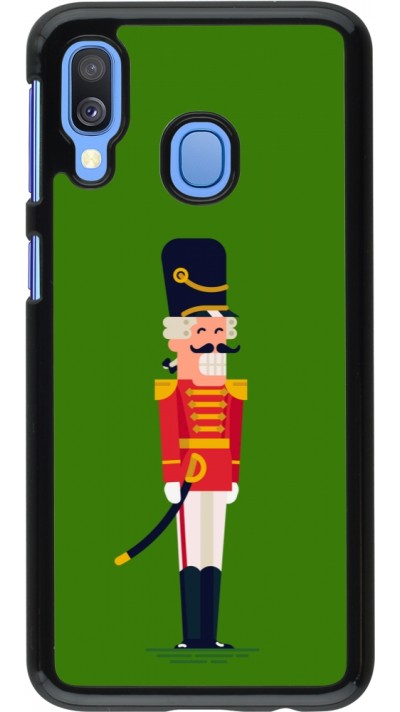 Coque Samsung Galaxy A40 - Christmas 25 Nutcracker Green