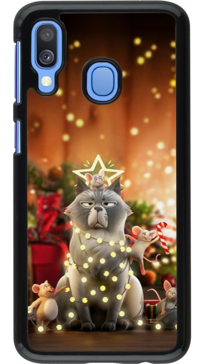 Coque Samsung Galaxy A40 - Christmas 25 Xmas Cat