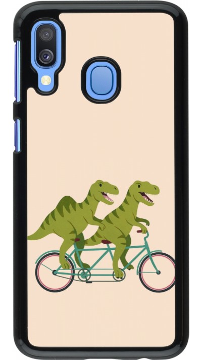 Coque Samsung Galaxy A40 - Dinosaurs on bikes 2026