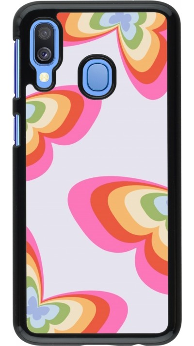 Coque Samsung Galaxy A40 - Easter 2024 rainbow butterflies
