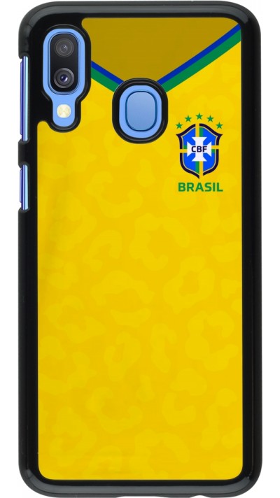 Coque Samsung Galaxy A40 - Maillot de football Brésil 2022 personnalisable