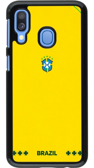 Coque Samsung Galaxy A40 - Maillot de football Bresil 2026 personnalisable