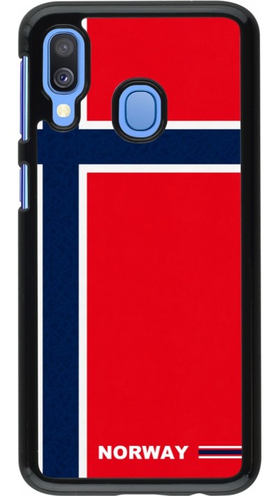 Coque Samsung Galaxy A40 - Maillot de football Norvège 2026 personnalisable