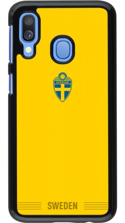 Coque Samsung Galaxy A40 - Maillot de football Suède 2026 personnalisable