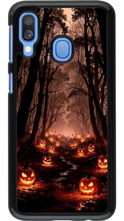 Coque Samsung Galaxy A40 - Halloween 2025 Road of Terrifying Pumpkins