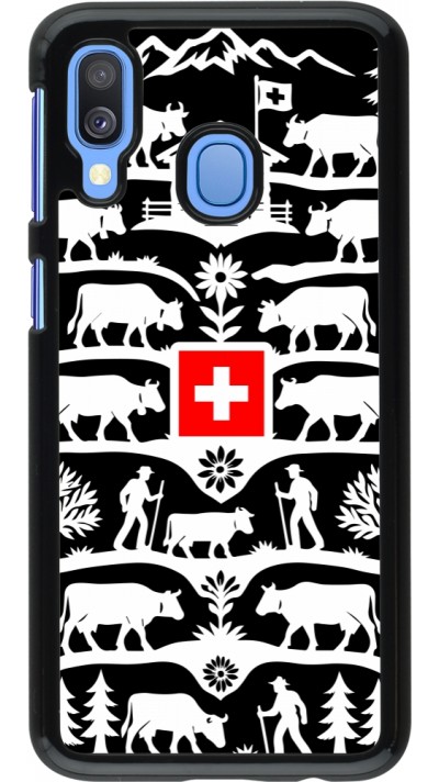 Coque Samsung Galaxy A40 - Poya Suisse 3 noir