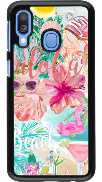 Coque Samsung Galaxy A40 - Preppy Collage Aloha