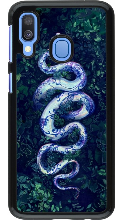 Coque Samsung Galaxy A40 - Serpent Blue Anaconda