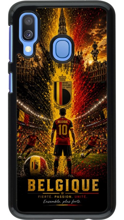 Coque Samsung Galaxy A40 - Football Belgique splash 2026