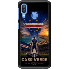 Coque Samsung Galaxy A40 - Football Cap-Vert splash 2026