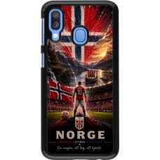 Coque Samsung Galaxy A40 - Football Norvège splash 2026