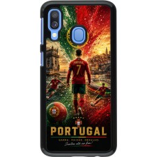 Coque Samsung Galaxy A40 - Football Portugal splash 2026