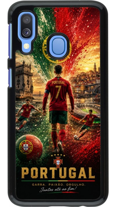 Coque Samsung Galaxy A40 - Football Portugal splash 2026
