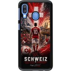 Coque Samsung Galaxy A40 - Football Schweiz splash 2026