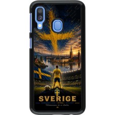 Coque Samsung Galaxy A40 - Football Suède splash 2026