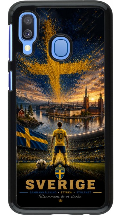 Coque Samsung Galaxy A40 - Football Suède splash 2026