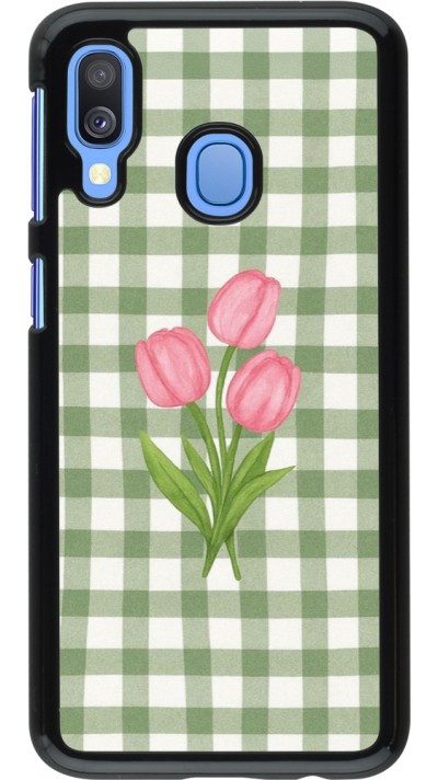 Coque Samsung Galaxy A40 - Green vichy tulips 2026