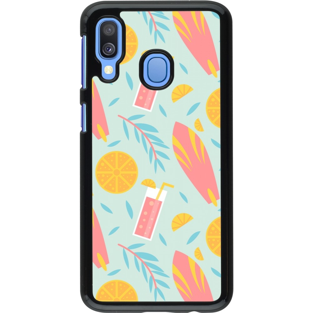 Coque Samsung Galaxy A40 - Summer 2025 Pattern citron