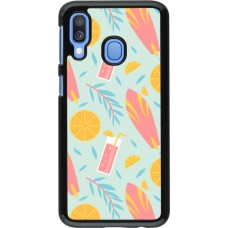 Coque Samsung Galaxy A40 - Summer 2025 Pattern citron