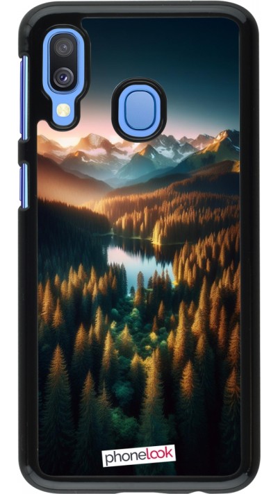 Coque Samsung Galaxy A40 - Sunset Forest Lake