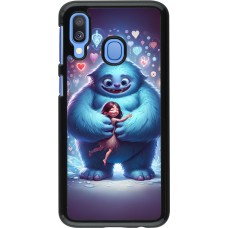 Samsung Galaxy A40 Case Hülle - Valentin 2024 Flauschige Liebe