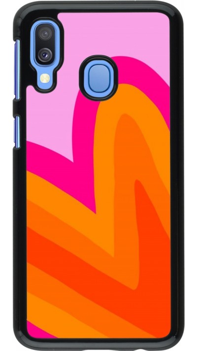 Coque Samsung Galaxy A40 - Valentine 2024 heart gradient