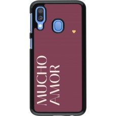 Coque Samsung Galaxy A40 - Valentine 2024 mucho amor rosado