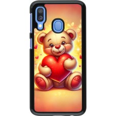 Samsung Galaxy A40 Case Hülle - Valentin 2024 Teddy Liebe