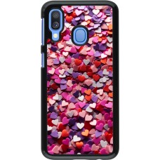 Samsung Galaxy A40 Case Hülle - Valentin 2025 Konfetti