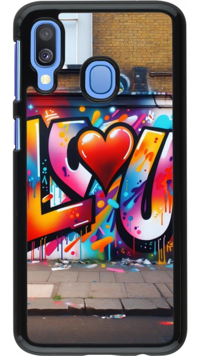 Coque Samsung Galaxy A40 - Valentine 2025 Love U Tag