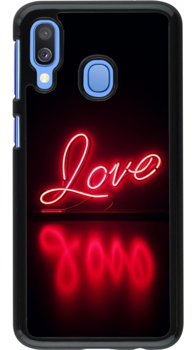 Coque Samsung Galaxy A40 - Valentine 2025 Neon Love